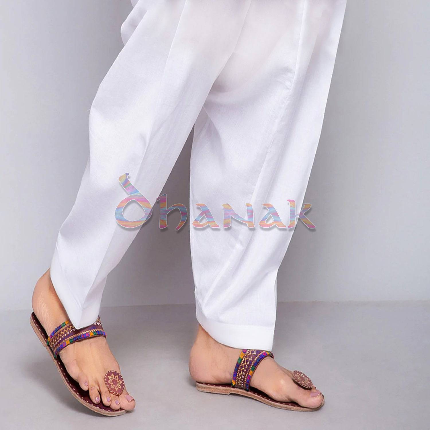 Basic Shalwar for Women in Cotton - PSC01 - Dhanak Boutique
