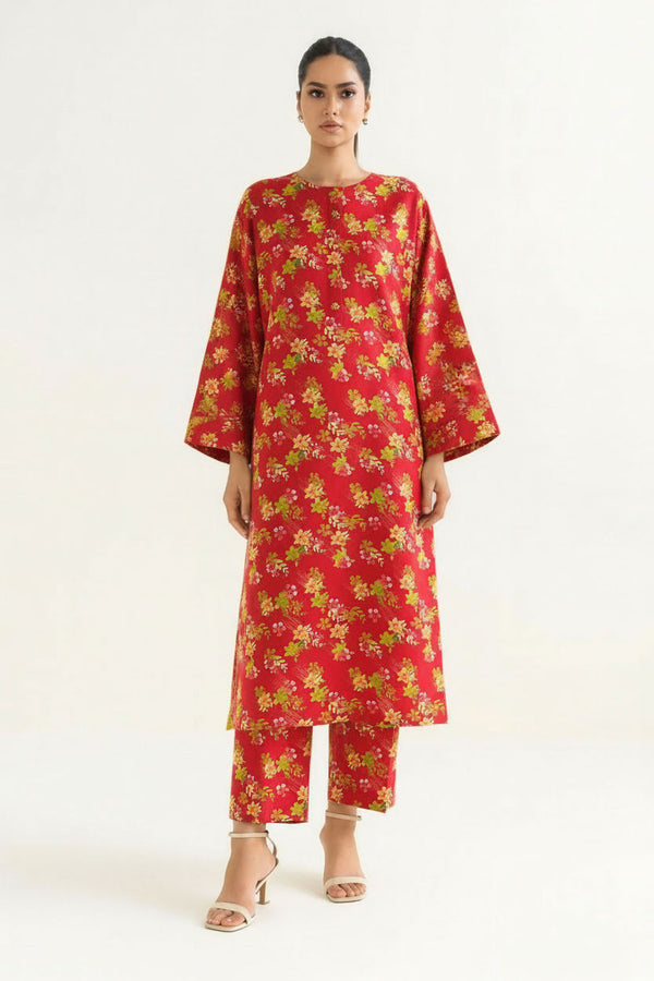 Printed Linen Shirt & Trouser