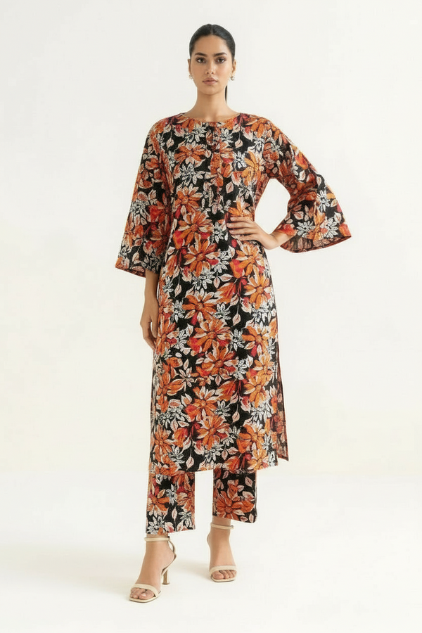 Printed Linen Shirt & Trouser