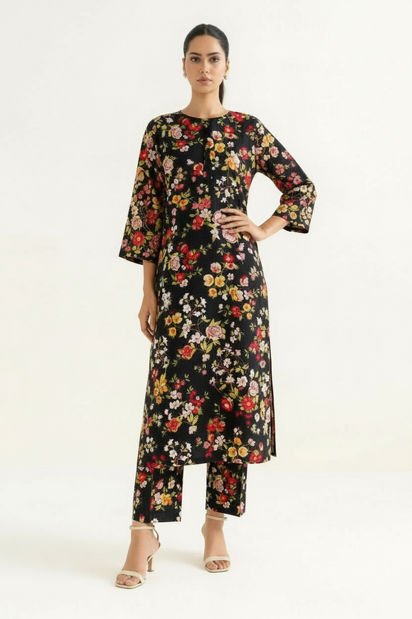 Printed Linen Shirt & Trouser