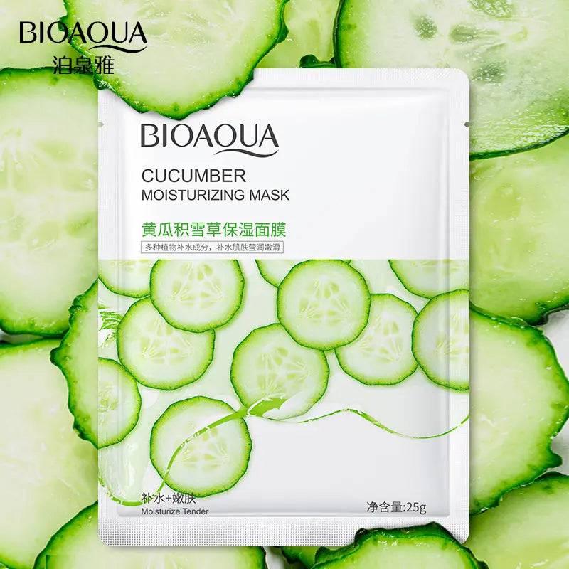 Random Mix - Pack of 10 - Face mask Whitening plant extract sheet mask Hydrating facial mask for skin care - Dhanak Boutique
