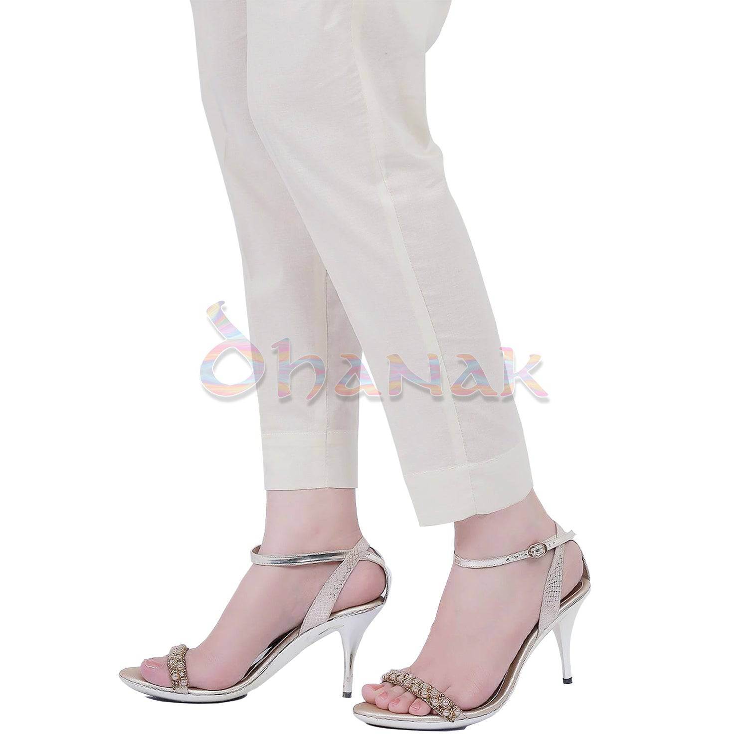 Basic Trousers in Cotton – BTL01 – Dhanak Boutique
