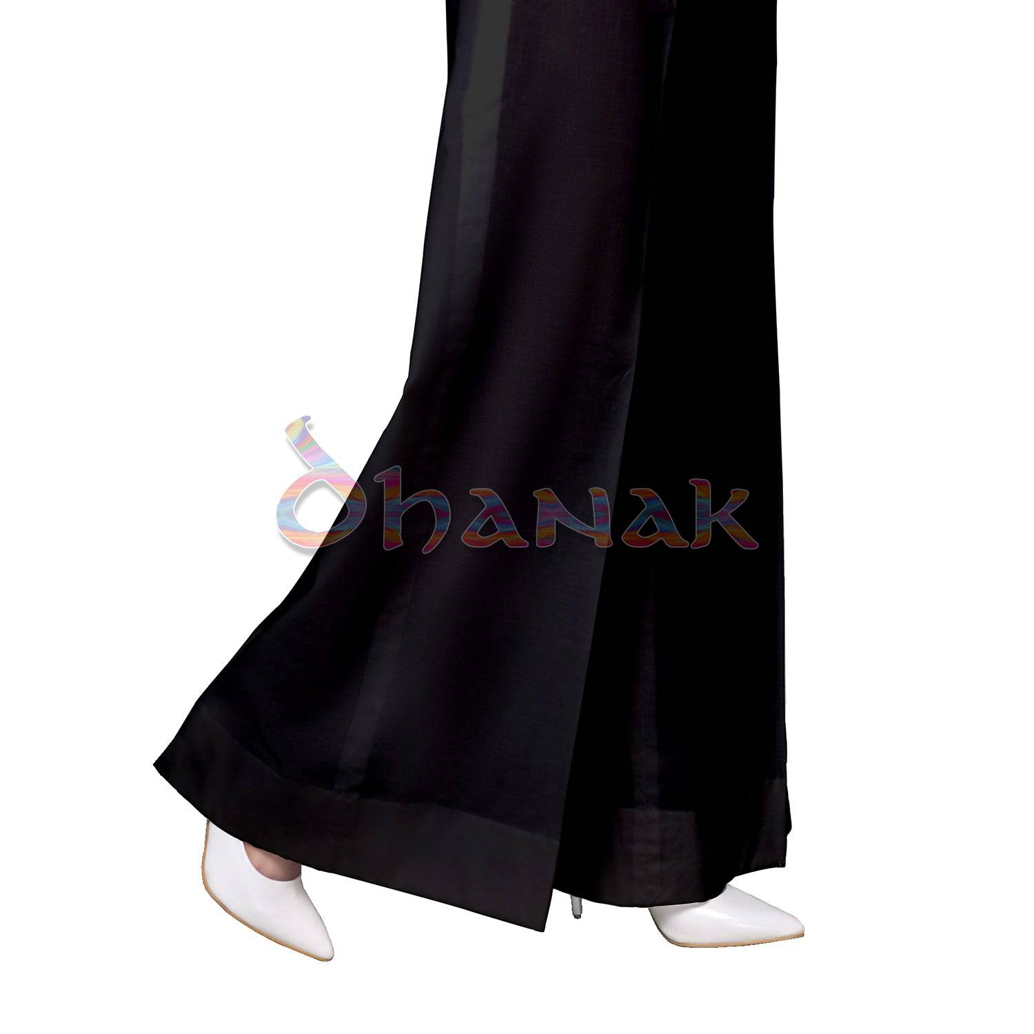 Bell Bottom Trousers for Women in Cotton - BBS01 - Dhanak Boutique