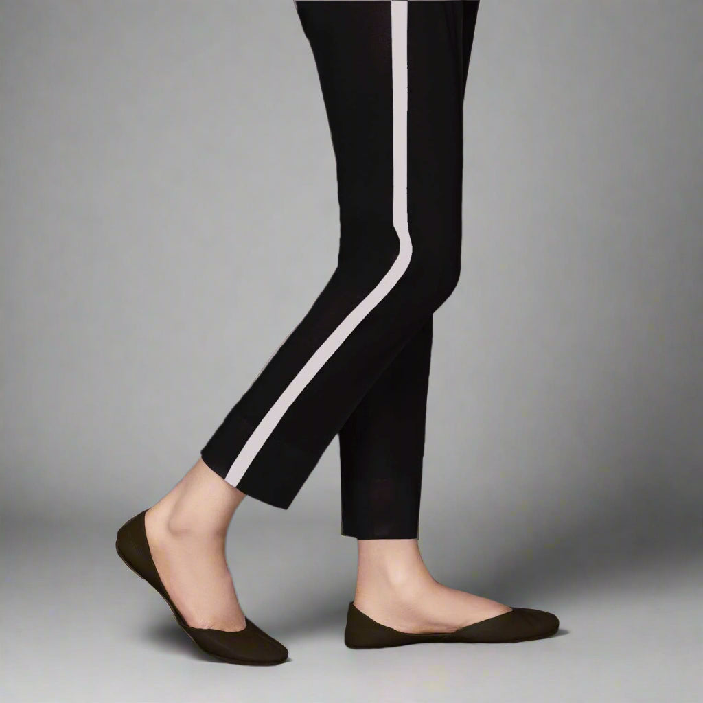 Contrast Stylish Pants / Trousers for Women in Cotton -  CFT01