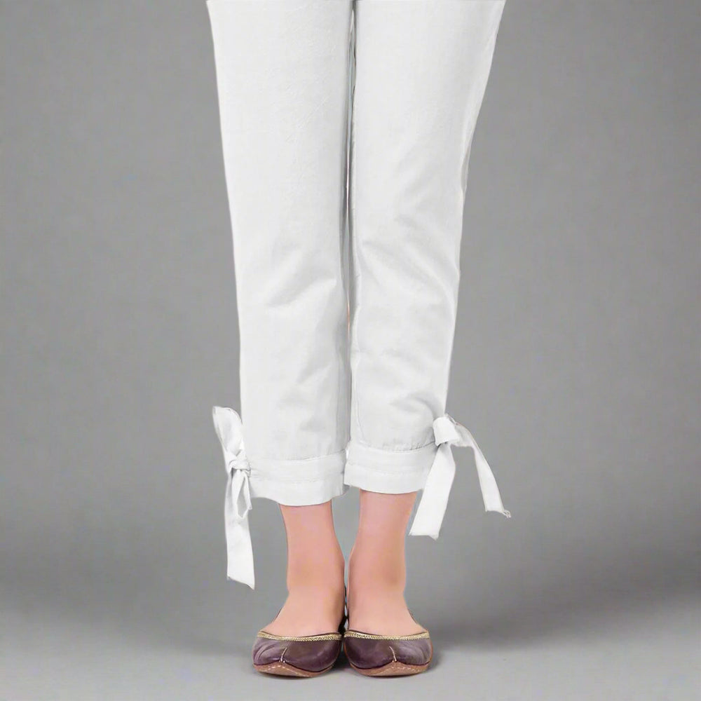 Pants With Bow-Tie New Stunning Cotton-Toursers for Women