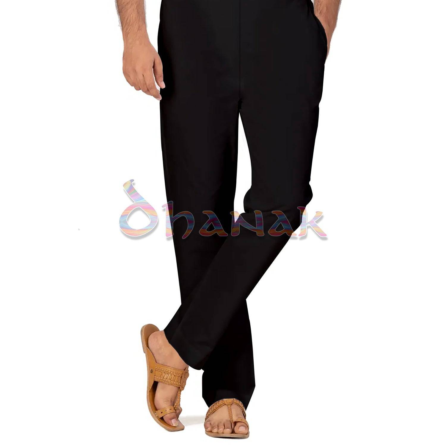 Unisex - Basic Pajama / Trousers with Pockets in Cotton - MTC01 - Dhanak Boutique