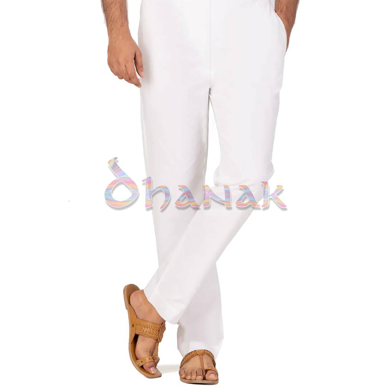 Unisex - Basic Pajama / Trousers with Pockets in Cotton - MTC01 - Dhanak Boutique