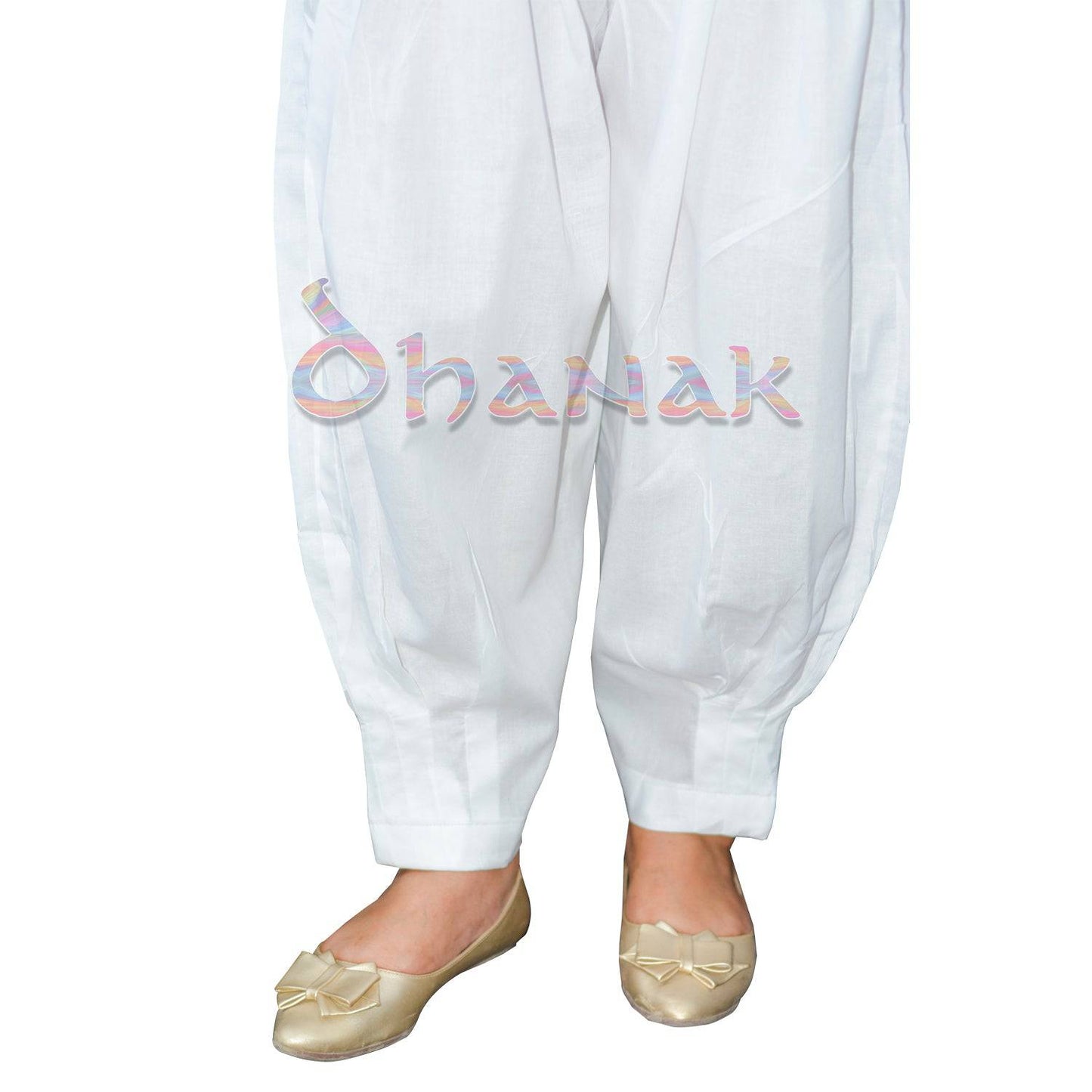 Black & White Pleated Design Shalwar for Women in Cotton - PLS01 - Dhanak Boutique
