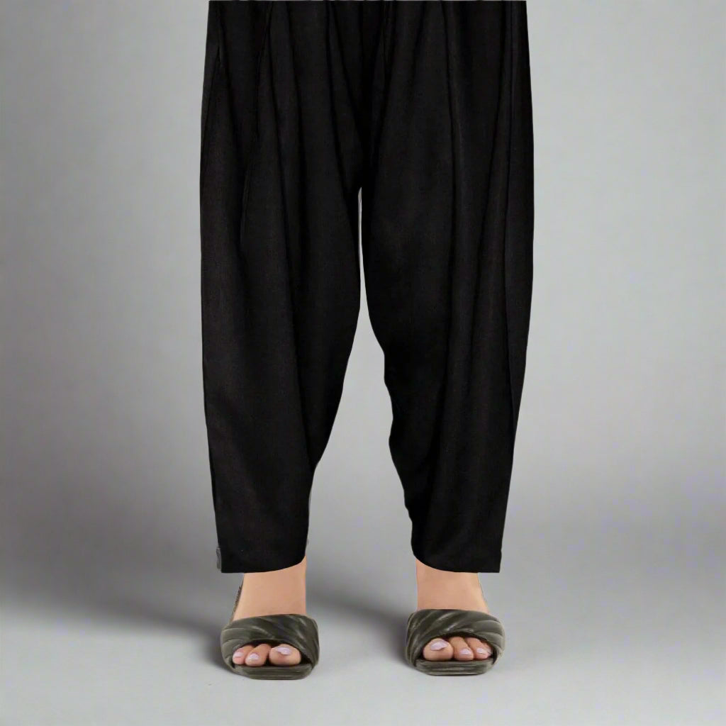 Kunde wali Shalwar for Women in Linen - KSL01 - Dhanak Boutique