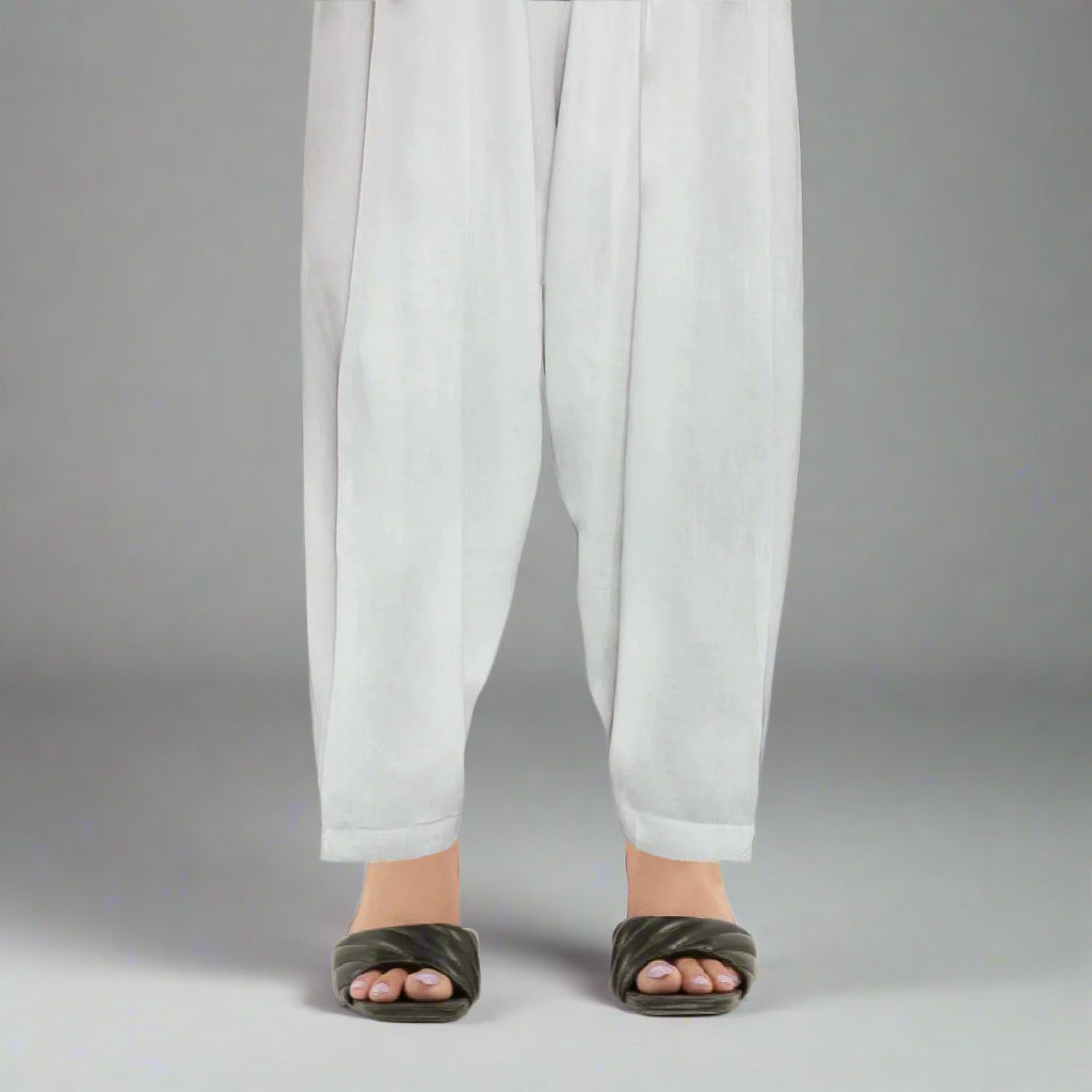Kunde wali Shalwar for Women in Linen - KSL01 - Dhanak Boutique